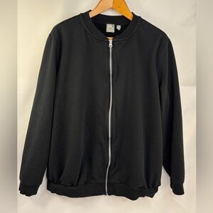 𝅺ASOS Black Full Zip Sweatshirt Size 18